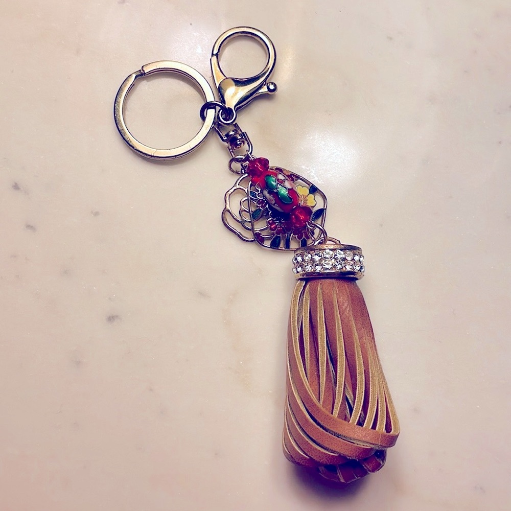 SALE! Cloisonné charm keychain #4 - Picture 3 of 4